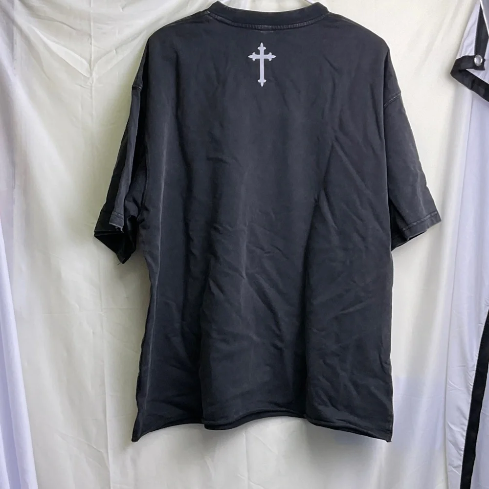 Above All Black Graphic Men's Tee